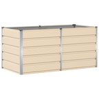 Fioriera Avorio 160 x 80 x 75 cm Acciaio