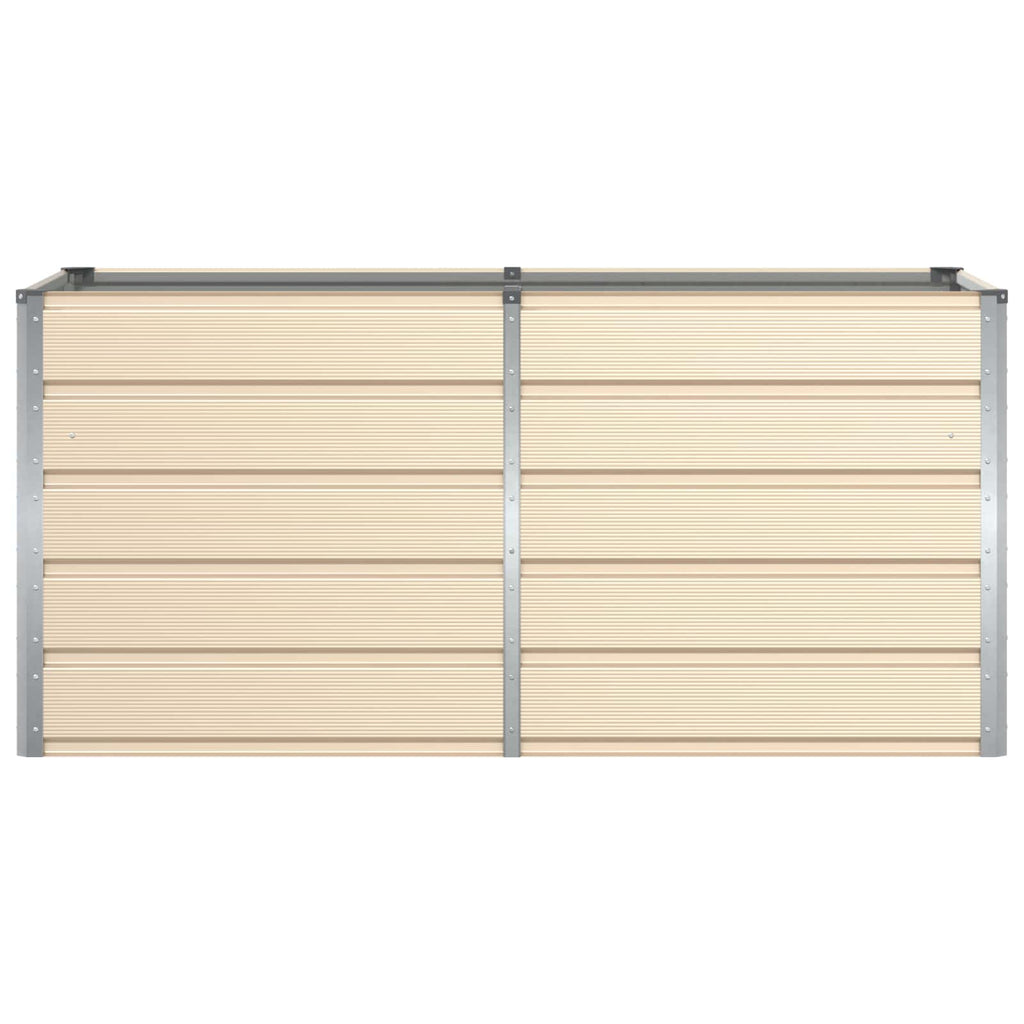 Fioriera Avorio 160 x 80 x 75 cm Acciaio