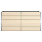 Fioriera Avorio 160 x 80 x 75 cm Acciaio