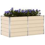 Fioriera Avorio 160 x 80 x 75 cm Acciaio