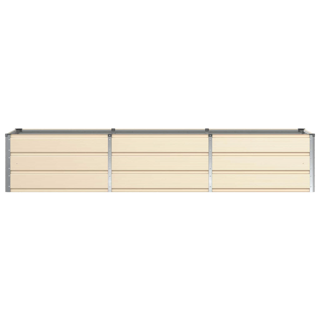 Fioriera Avorio 240 x 80 x 45 cm Acciaio
