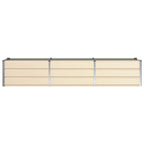 Fioriera Avorio 240 x 80 x 45 cm Acciaio