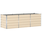 Fioriera Avorio 240 x 80 x 75 cm Acciaio