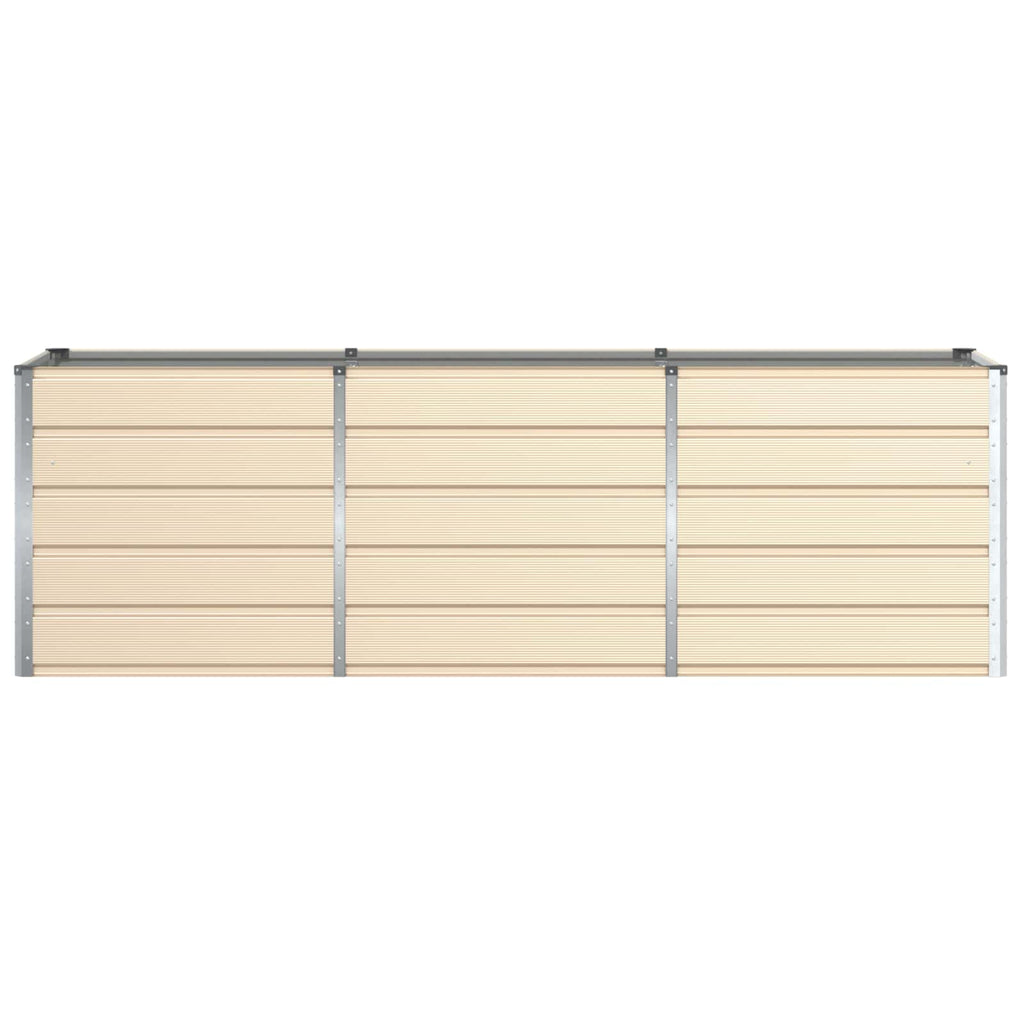 Fioriera Avorio 240 x 80 x 75 cm Acciaio