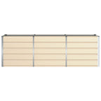 Fioriera Avorio 240 x 80 x 75 cm Acciaio