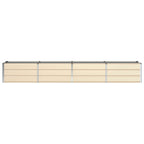 Fioriera Avorio 320 x 80 x 45 cm Acciaio