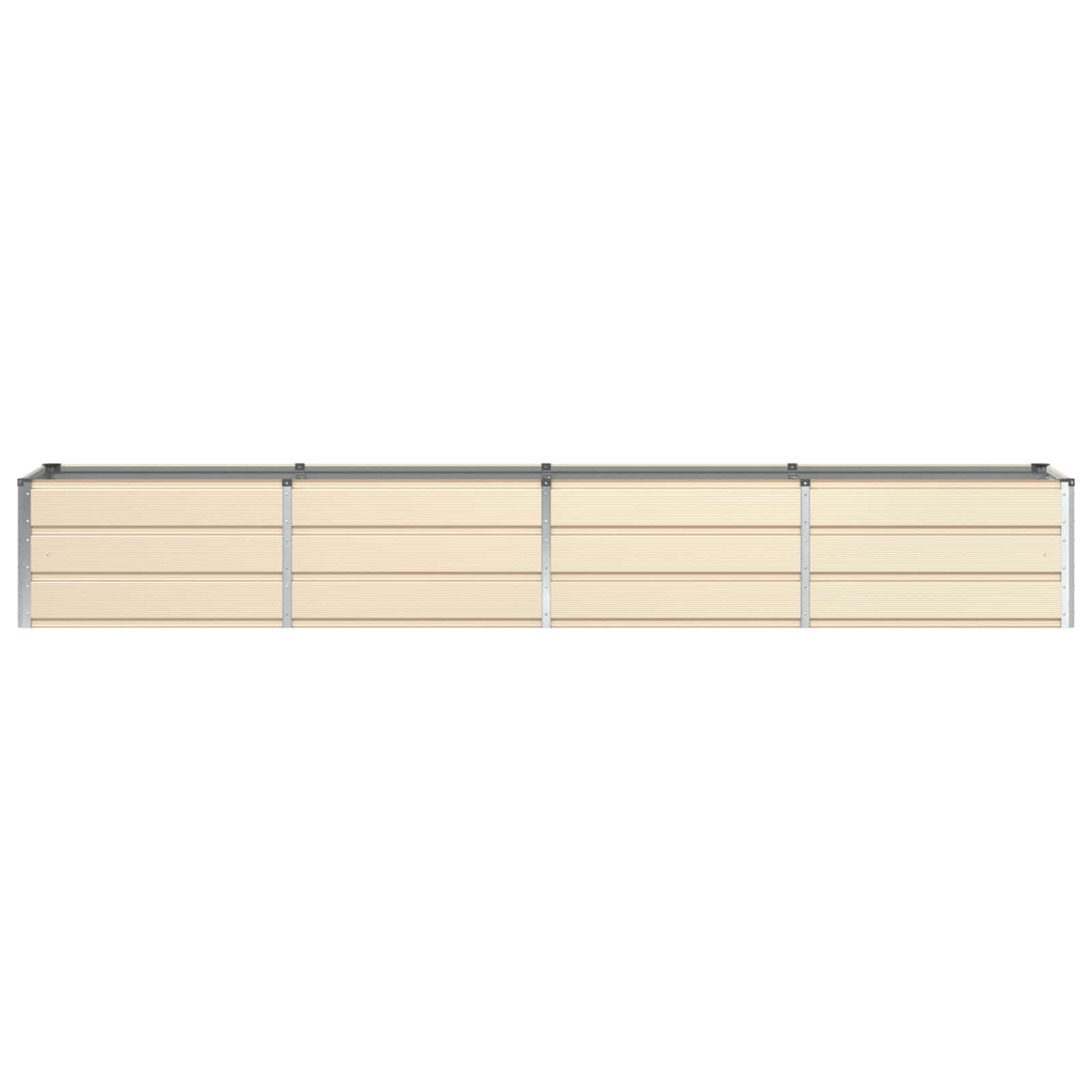 Fioriera Avorio 320 x 80 x 45 cm Acciaio