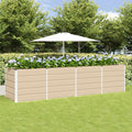 Fioriera Avorio 320 x 80 x 75 cm Acciaio