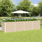 Fioriera Avorio 320 x 80 x 75 cm Acciaio