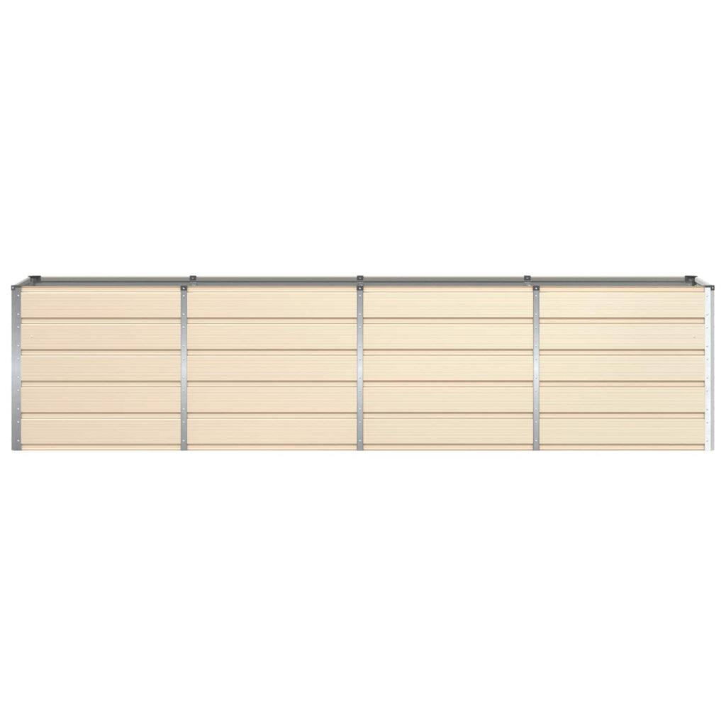 Fioriera Avorio 320 x 80 x 75 cm Acciaio