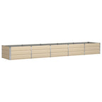 Fioriera Avorio 400 x 80 x 45 cm Acciaio
