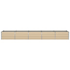 Fioriera Avorio 400 x 80 x 45 cm Acciaio