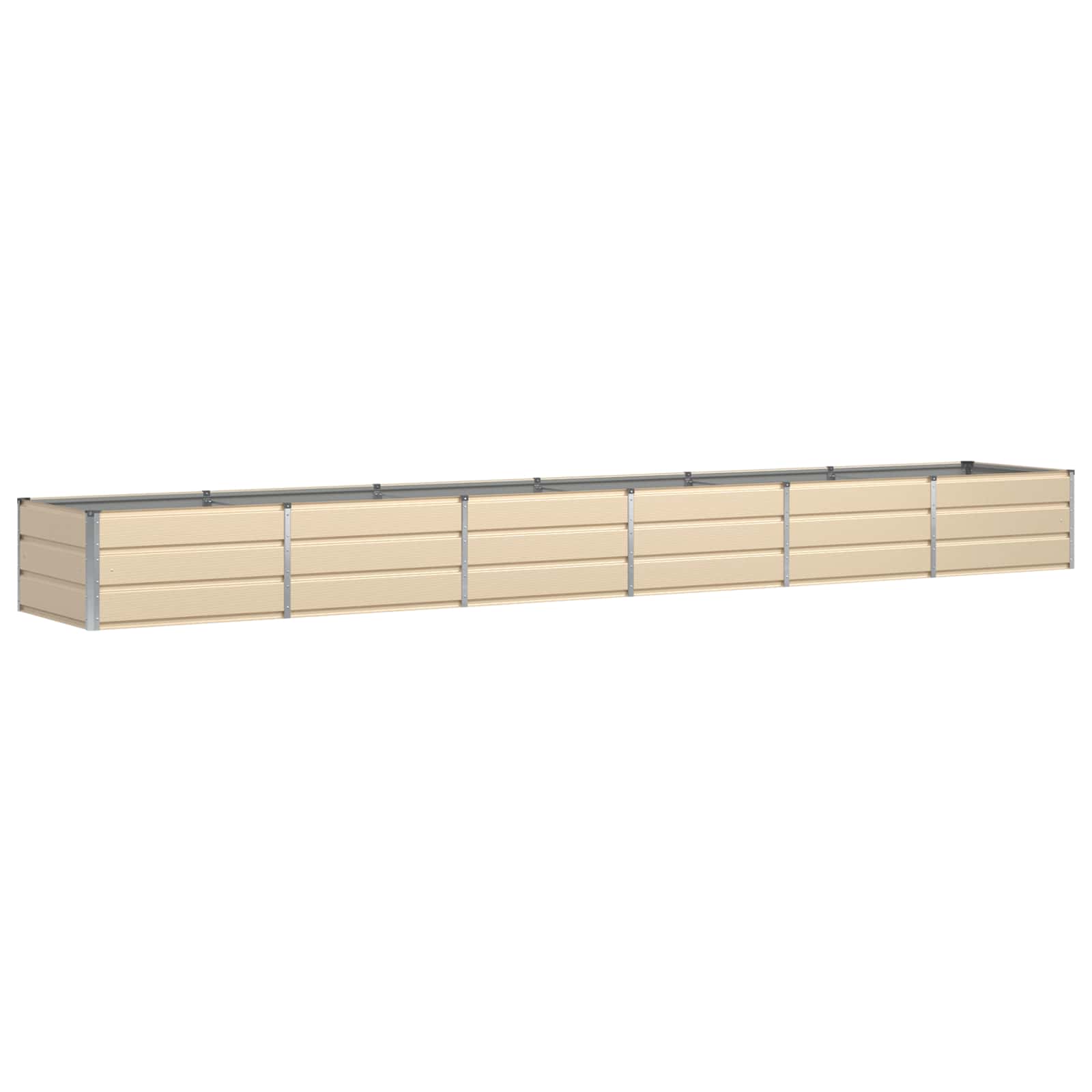 Fioriera Avorio 480 x 80 x 45 cm Acciaio