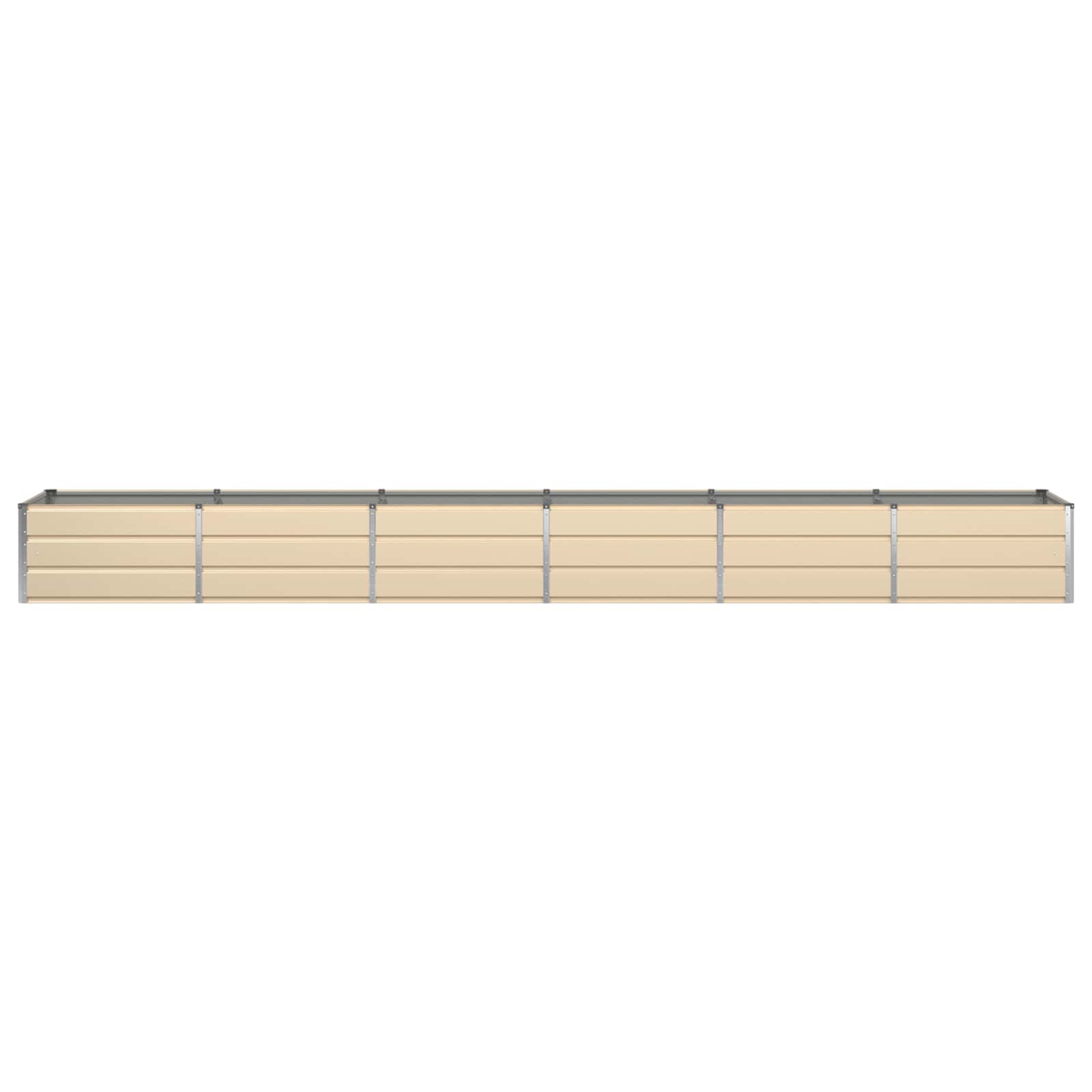Fioriera Avorio 480 x 80 x 45 cm Acciaio