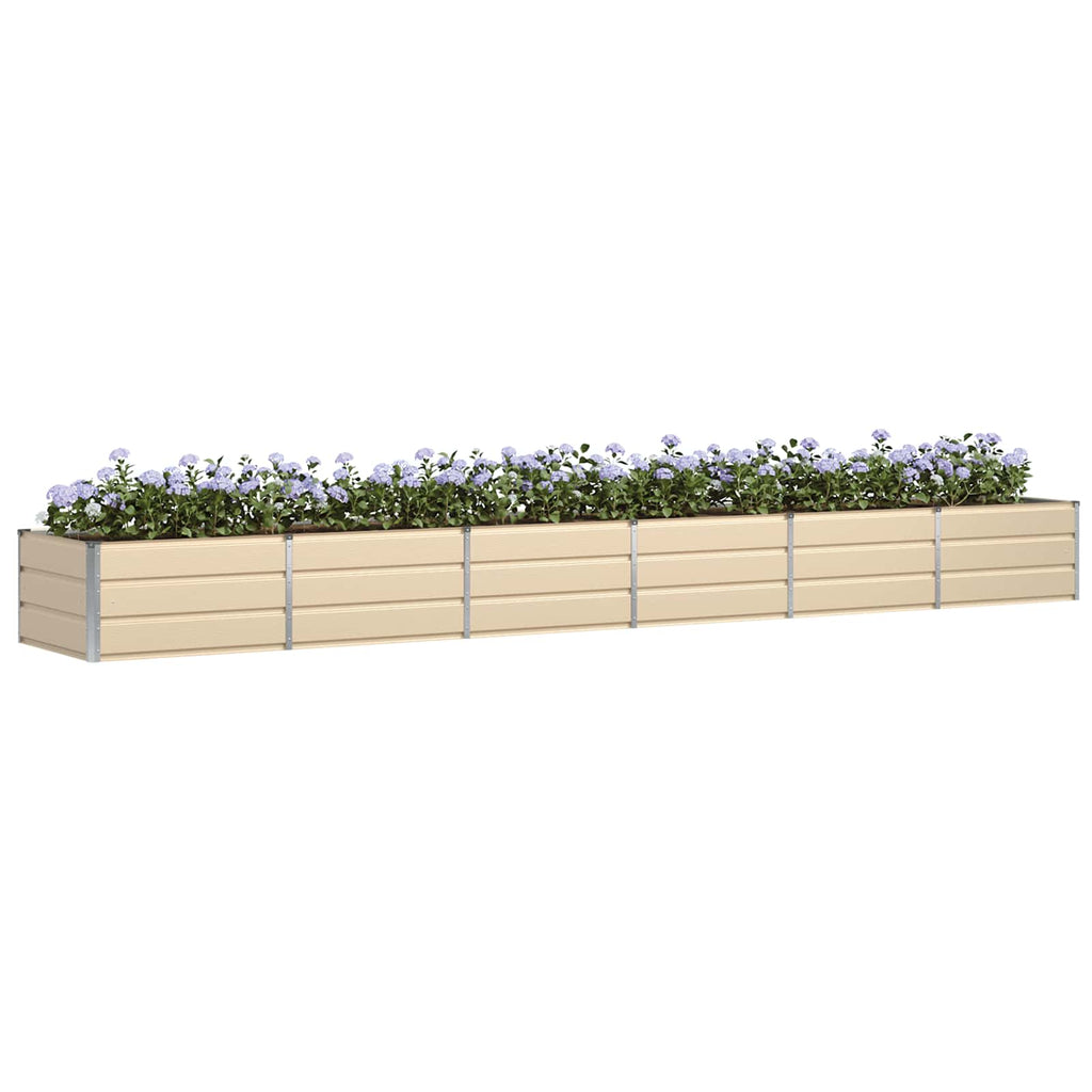 Fioriera Avorio 480 x 80 x 45 cm Acciaio