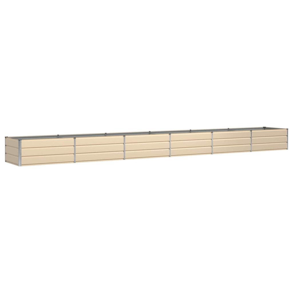 Fioriera Avorio 600 x 80 x 45 cm Acciaio