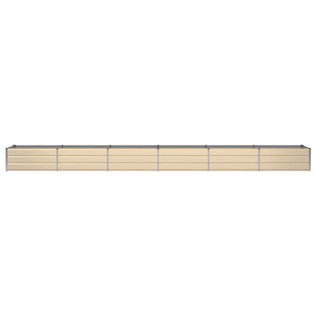 Fioriera Avorio 600 x 80 x 45 cm Acciaio