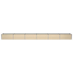 Fioriera Avorio 600 x 80 x 45 cm Acciaio