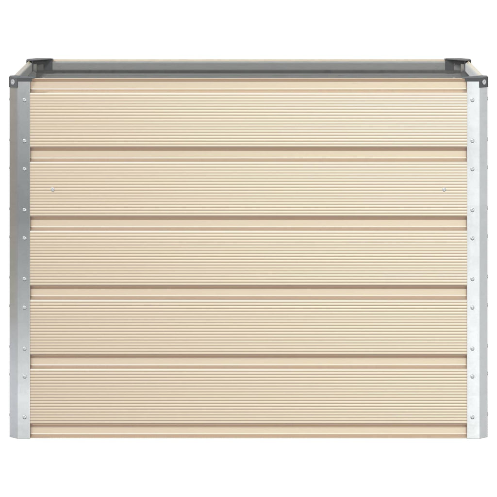 Fioriera Avorio 100 x 50 x 75 cm Acciaio zincato