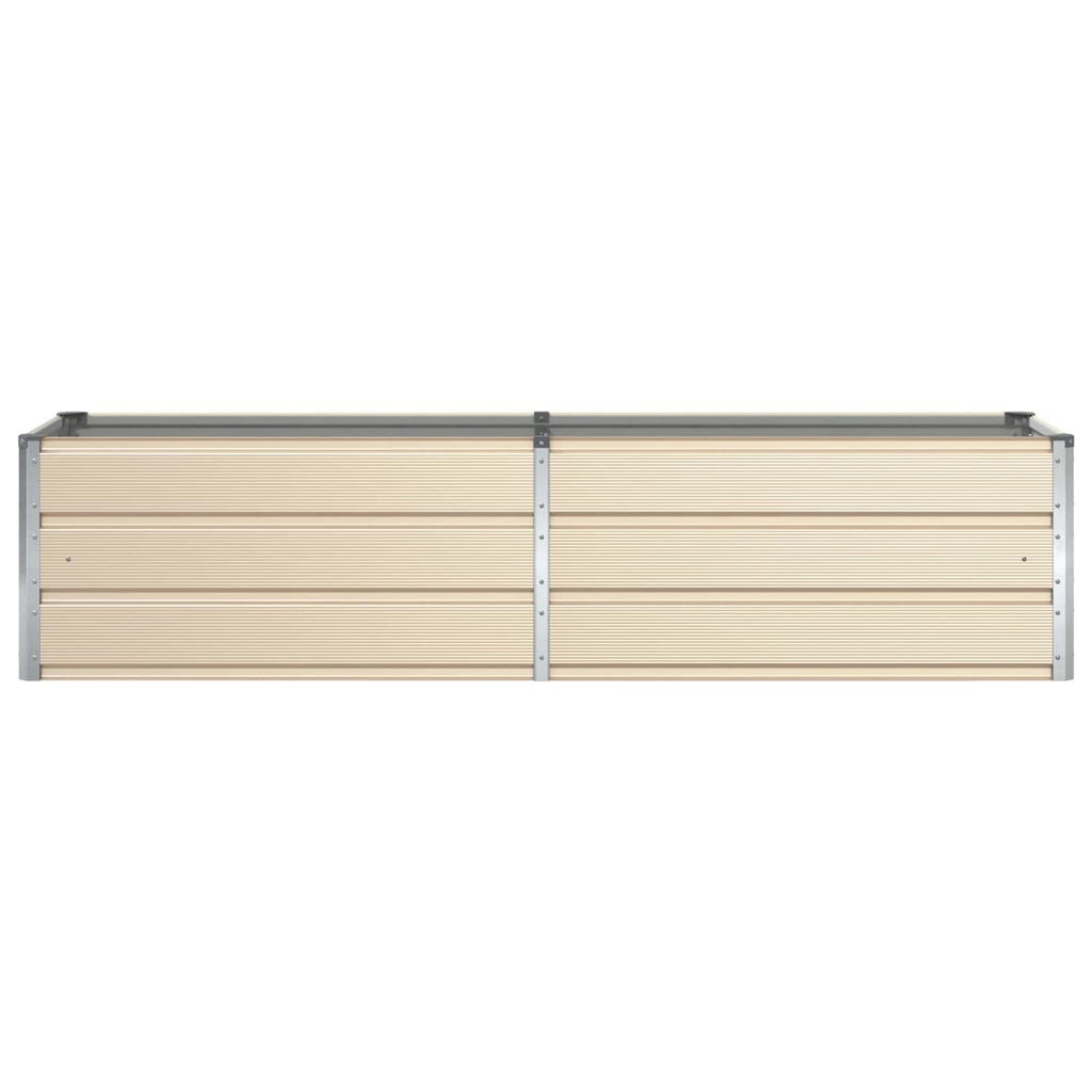 Fioriera Avorio 195 x 50 x 45 cm Acciaio zincato