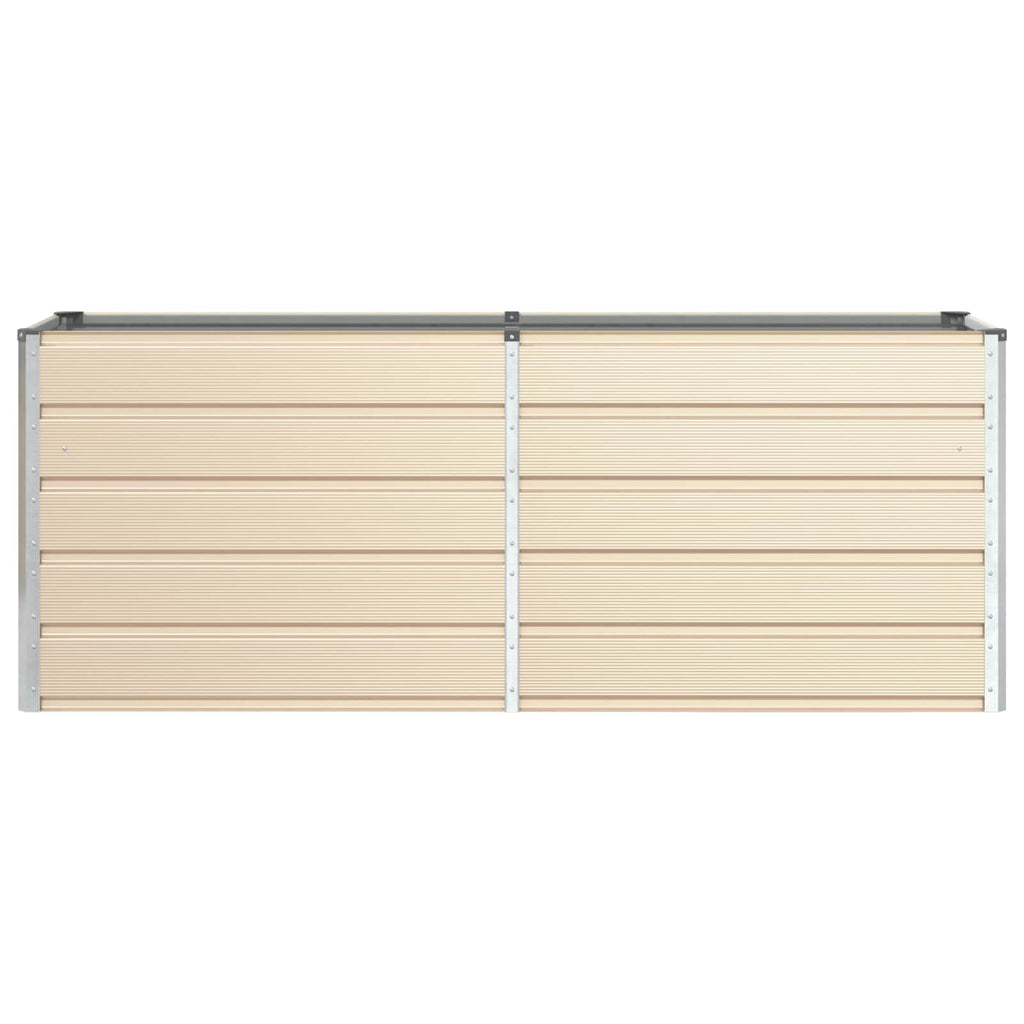 Fioriera Avorio 195 x 50 x 75 cm Acciaio zincato