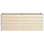 Fioriera Avorio 195 x 50 x 75 cm Acciaio zincato