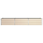 Fioriera Avorio 290 x 50 x 45 cm Acciaio zincato