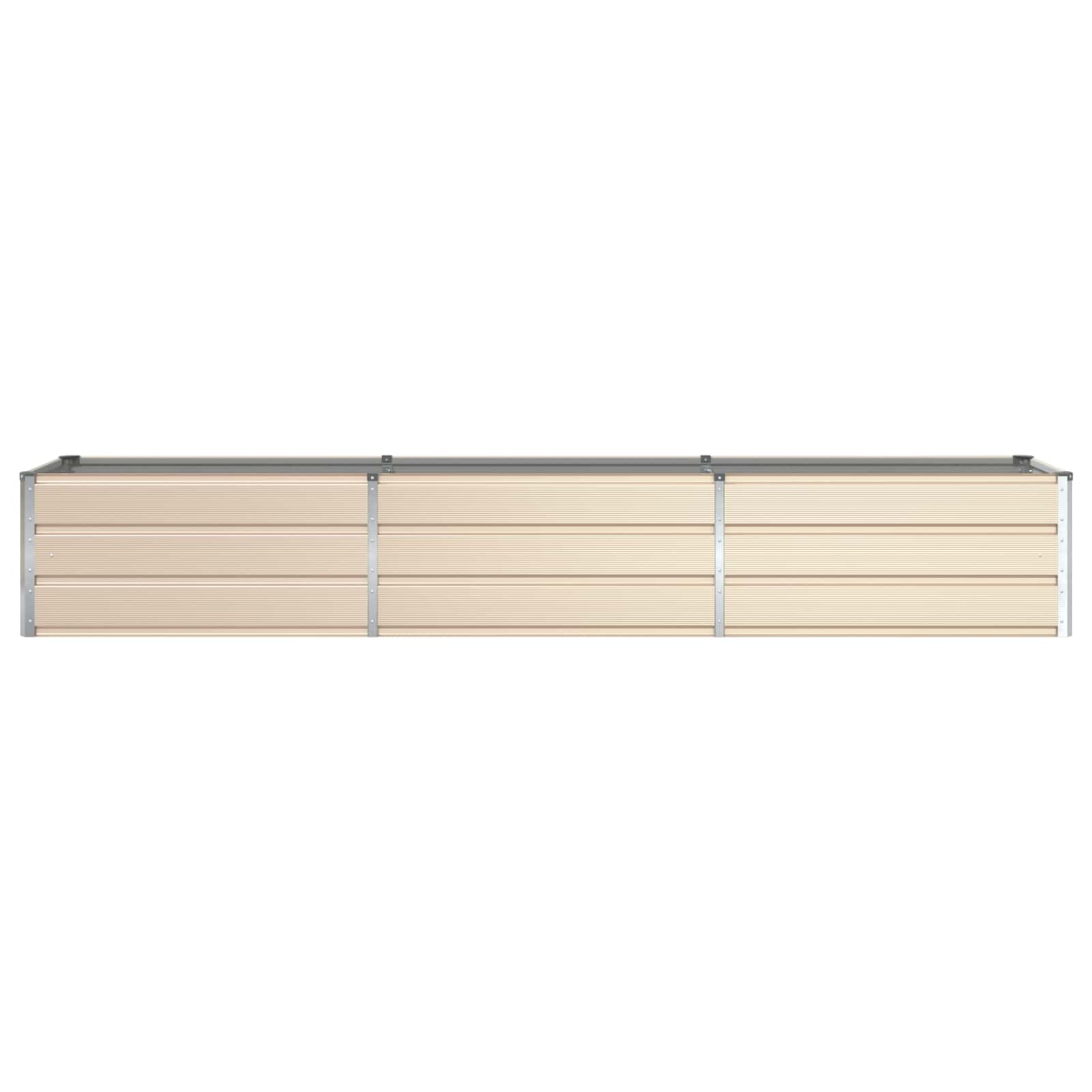 Fioriera Avorio 290 x 50 x 45 cm Acciaio zincato