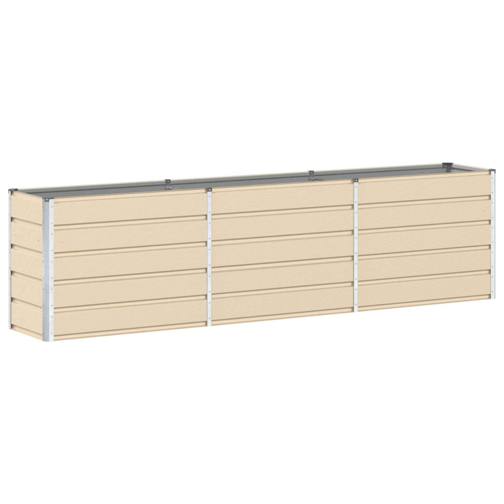 Fioriera Avorio 290 x 90 x 75 cm Acciaio zincato