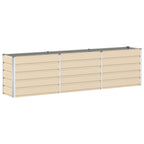 Fioriera Avorio 290 x 90 x 75 cm Acciaio zincato