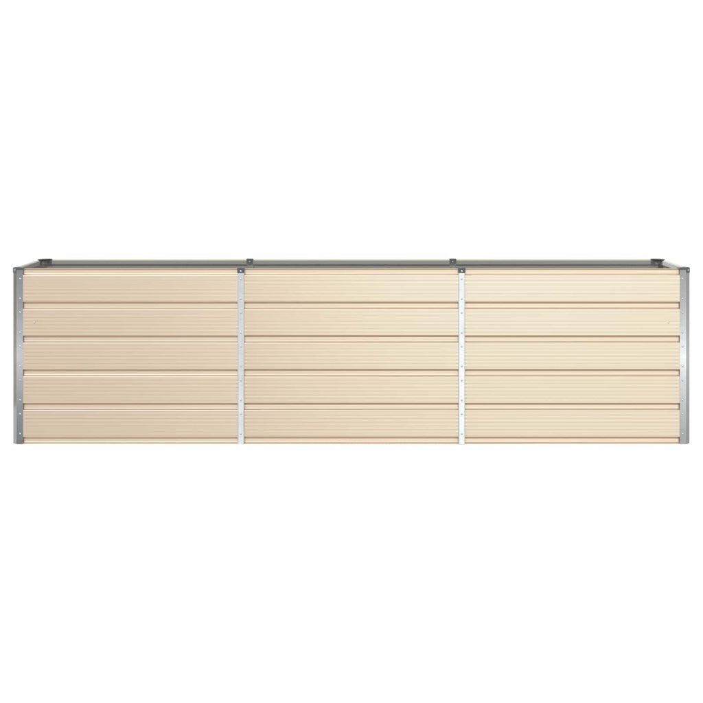 Fioriera Avorio 290 x 90 x 75 cm Acciaio zincato