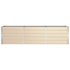 Fioriera Avorio 290 x 90 x 75 cm Acciaio zincato