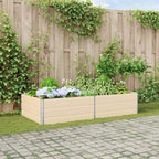 Fioriera Avorio 195 x 100 x 45 cm Acciaio zincato