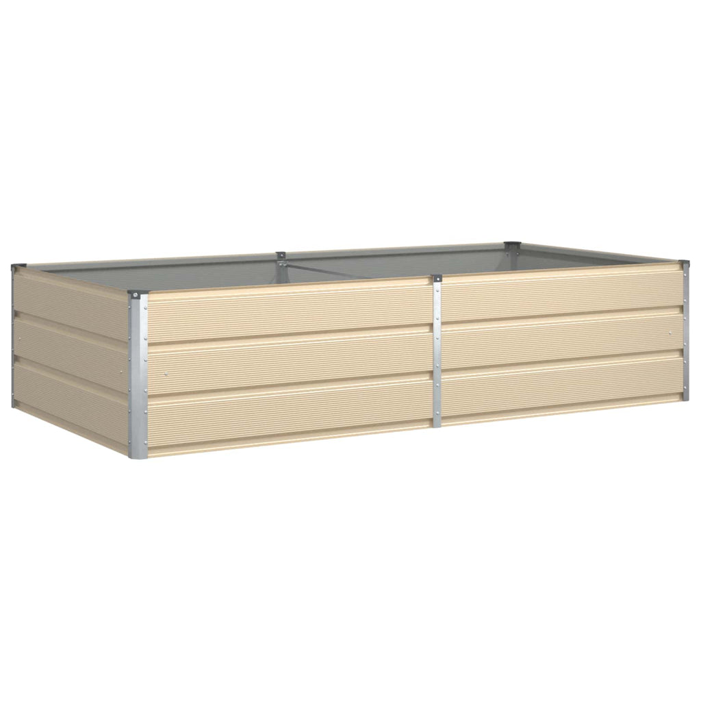 Fioriera Avorio 195 x 100 x 45 cm Acciaio zincato