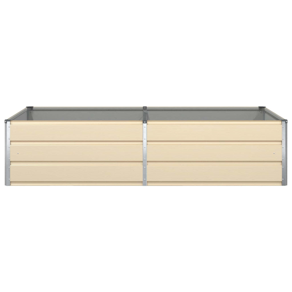 Fioriera Avorio 195 x 100 x 45 cm Acciaio zincato