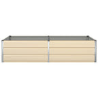 Fioriera Avorio 195 x 100 x 45 cm Acciaio zincato
