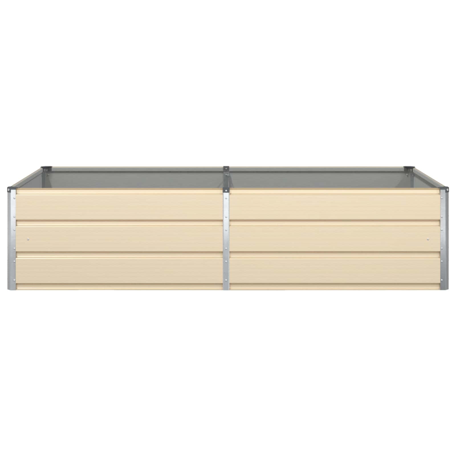 Fioriera Avorio 195 x 100 x 45 cm Acciaio zincato