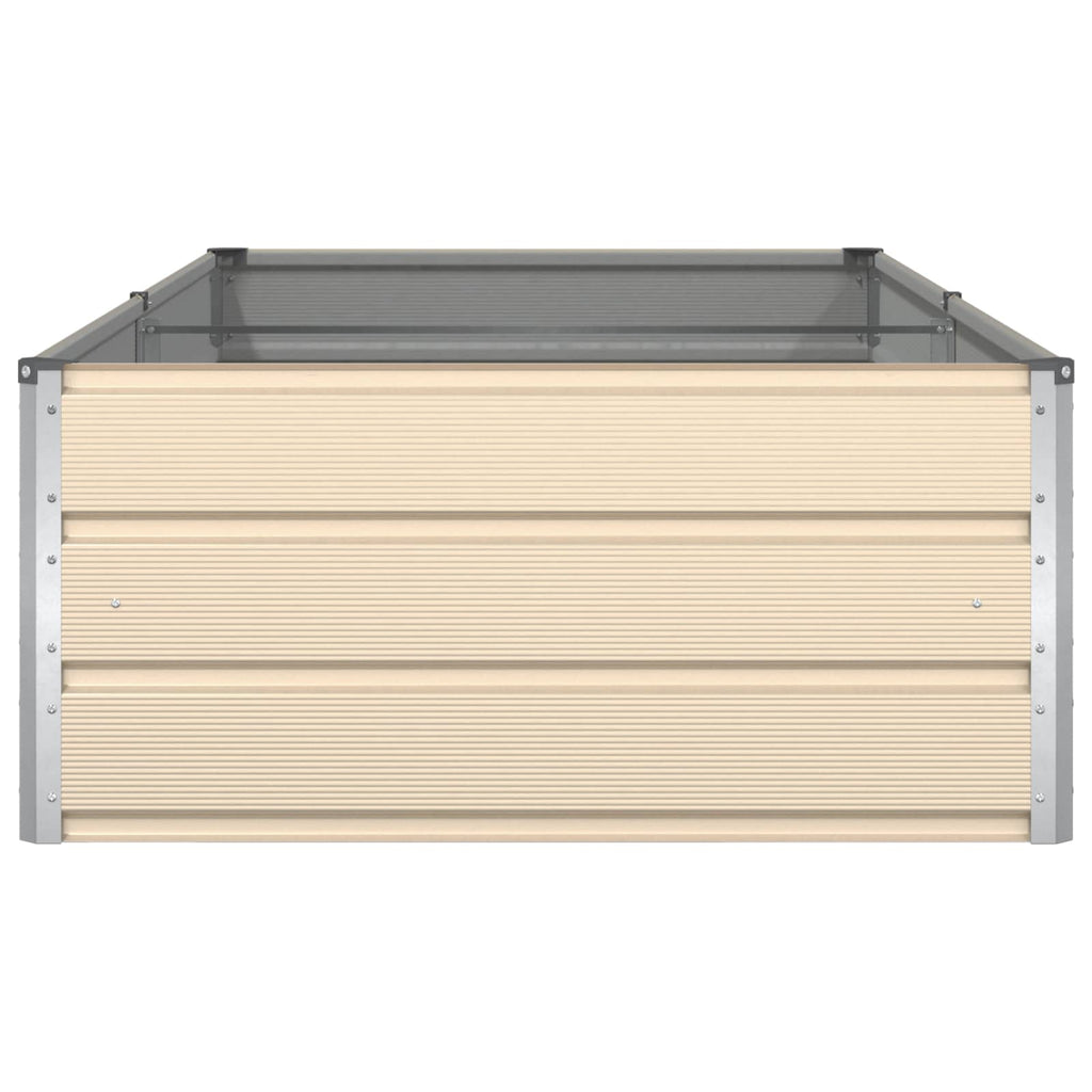 Fioriera Avorio 195 x 100 x 45 cm Acciaio zincato
