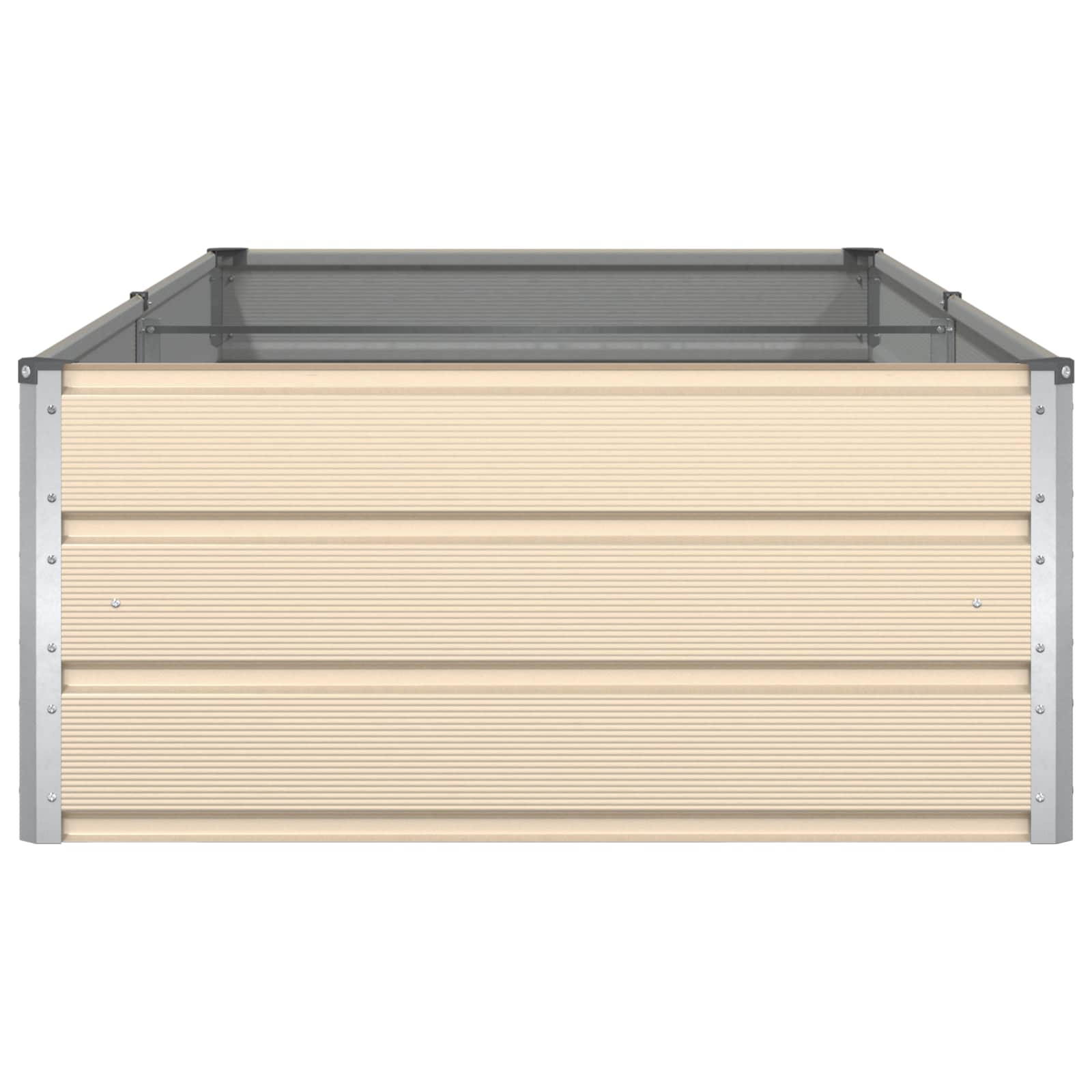 Fioriera Avorio 195 x 100 x 45 cm Acciaio zincato