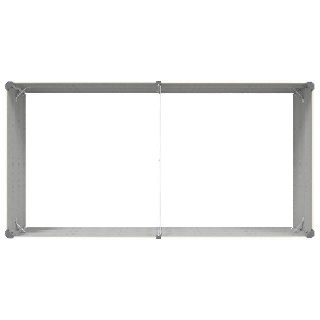 Fioriera Avorio 195 x 100 x 45 cm Acciaio zincato