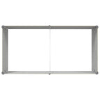 Fioriera Avorio 195 x 100 x 45 cm Acciaio zincato