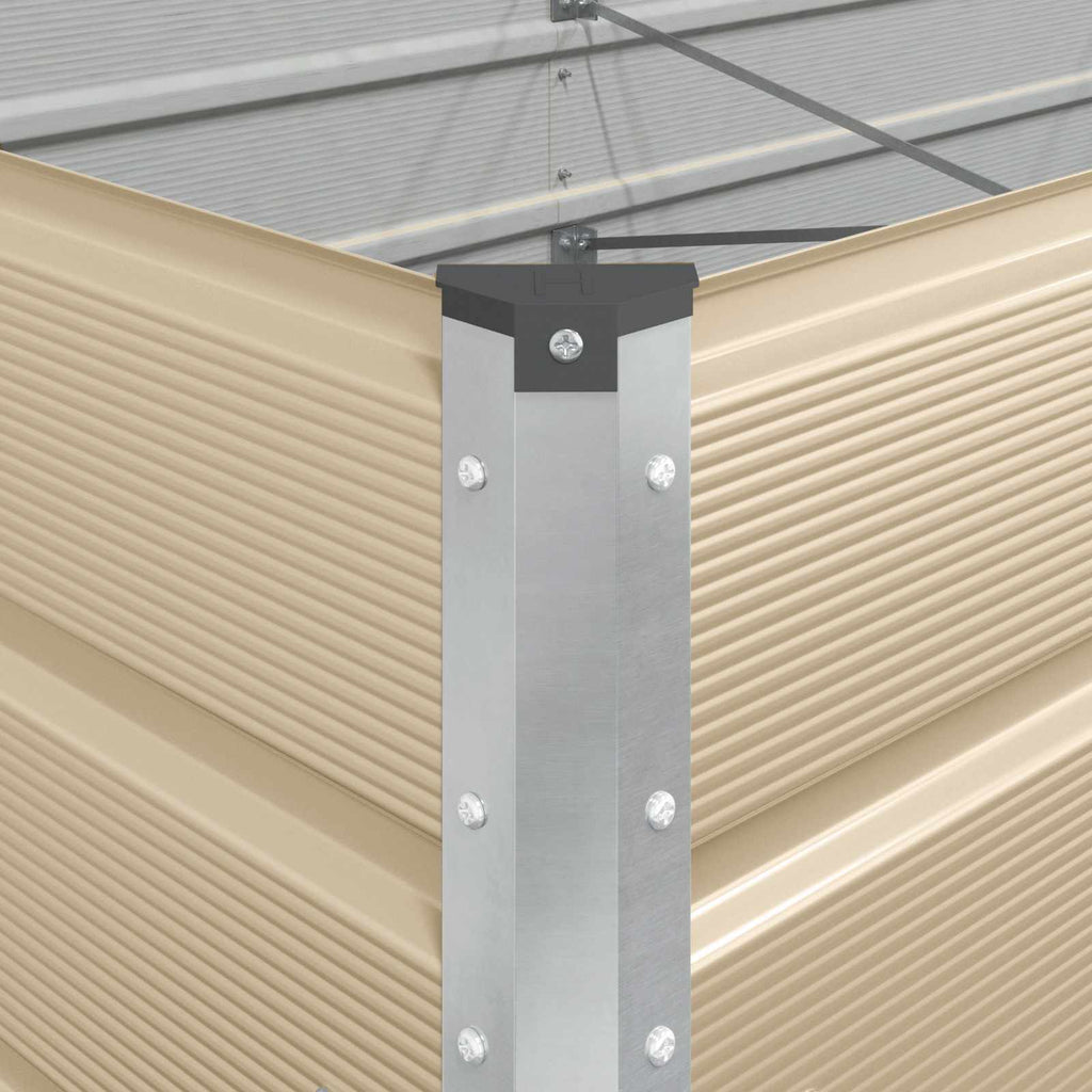 Fioriera Avorio 290 x 100 x 45 cm Acciaio zincato
