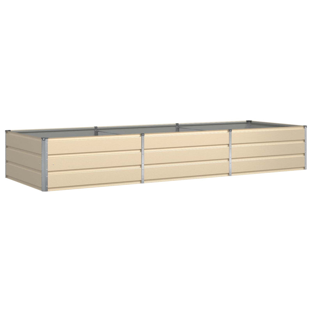 Fioriera Avorio 290 x 100 x 45 cm Acciaio zincato