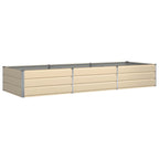 Fioriera Avorio 290 x 100 x 45 cm Acciaio zincato