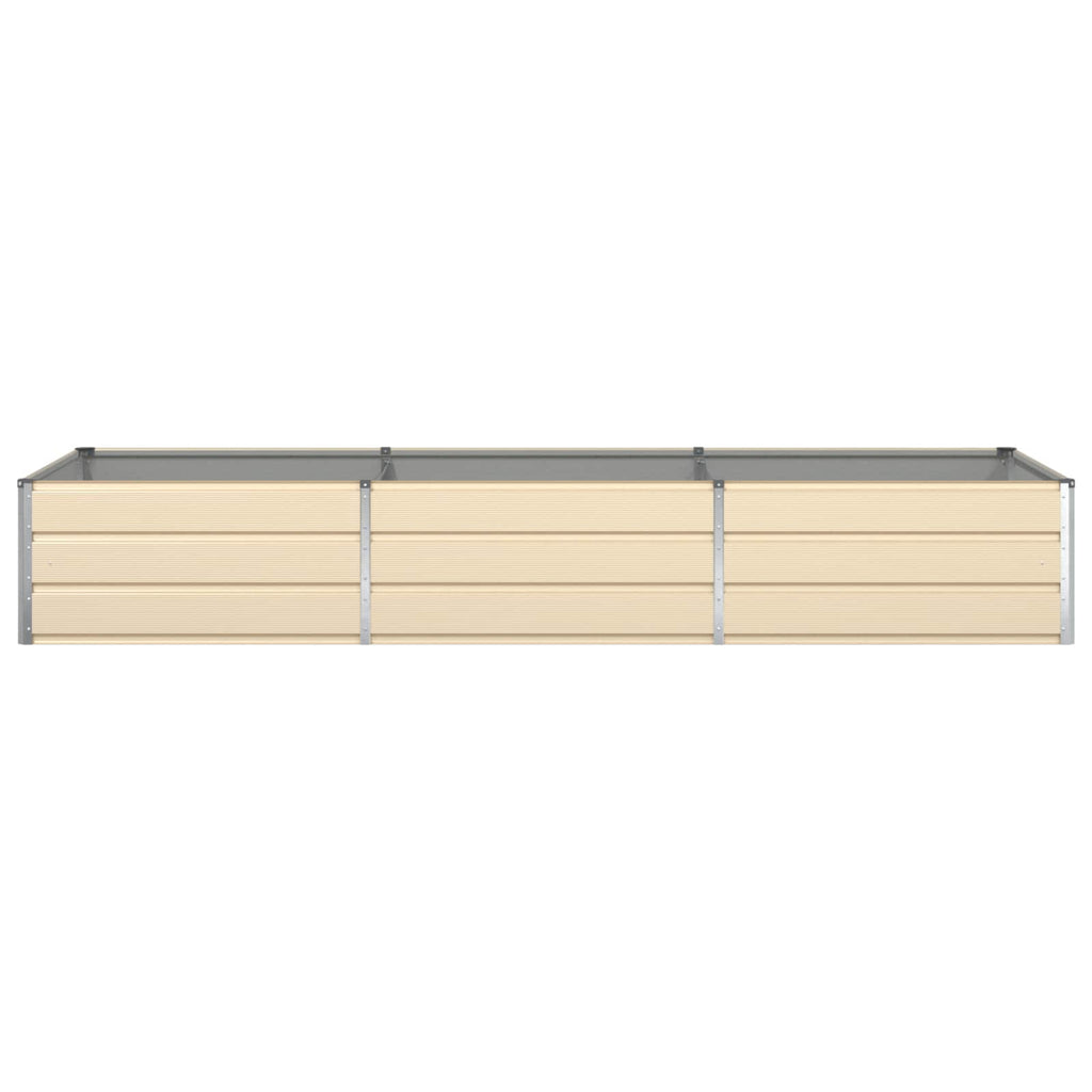 Fioriera Avorio 290 x 100 x 45 cm Acciaio zincato