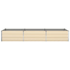 Fioriera Avorio 290 x 100 x 45 cm Acciaio zincato