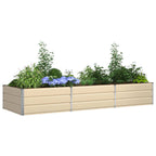 Fioriera Avorio 290 x 100 x 45 cm Acciaio zincato