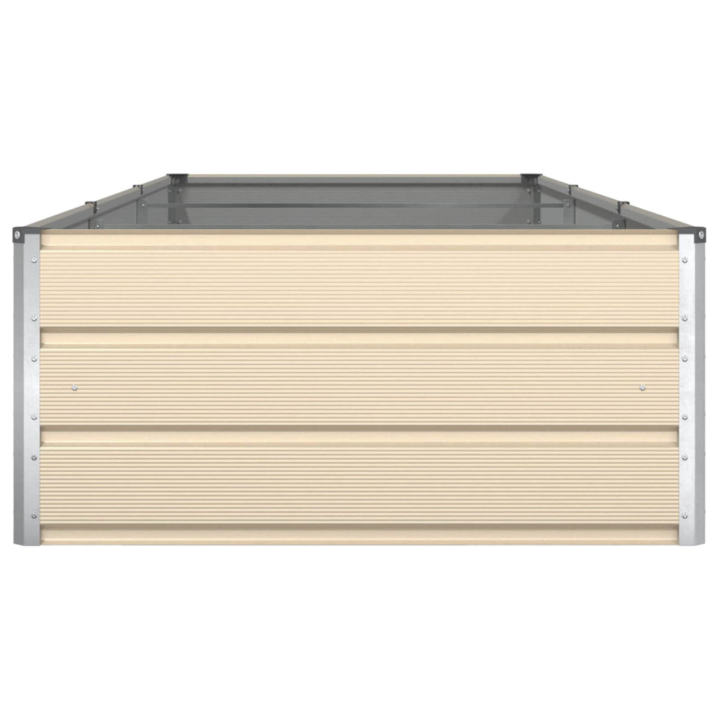 Fioriera Avorio 290 x 100 x 45 cm Acciaio zincato