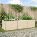 Fioriera Avorio 290 x 100 x 75 cm Acciaio zincato
