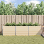 Fioriera Avorio 290 x 100 x 75 cm Acciaio zincato
